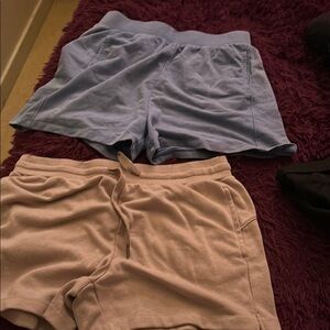 Women's Blue and Beige Shorts 2 pair